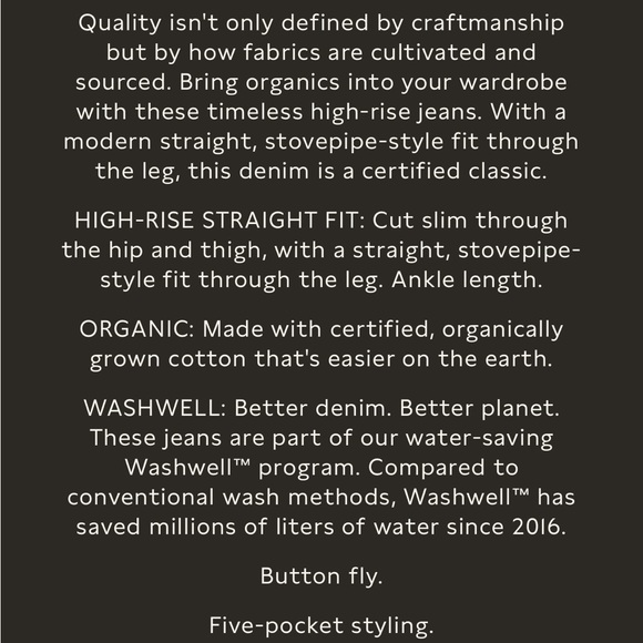 NWT Banana Republic Straight Jean - size 30 - Picture 6 of 8